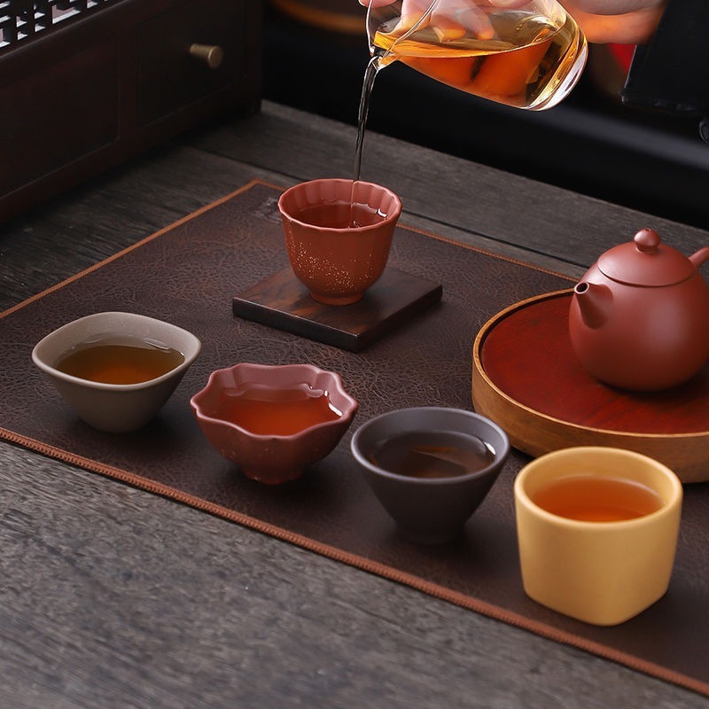 Bảo tàng Cung điện Văn hóa và Sáng tạo Khoáng sản Wufu Zisha Tách trà Chủ sở hữu Bộ cốc Hộp quà Doanh nghiệp Quà tặng Người lớn tuổi
