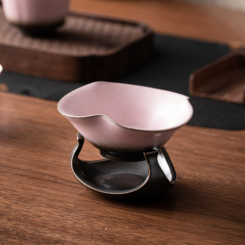 Lò nung thay đổi Dehua gốm lọc trà lọc trà lưới lọc trà tách nước trà Bộ pha trà gốm sứ Phụ kiện ngăn trà