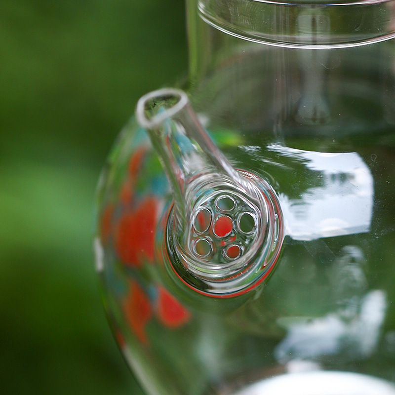 Ấm pha trà xanh Borosilicat cao ấm trà Skylark ấm trà thủy tinh chịu nhiệt loại S và dụng cụ giữ ấm cao cấp dụng cụ pha trà gia dụng lớn