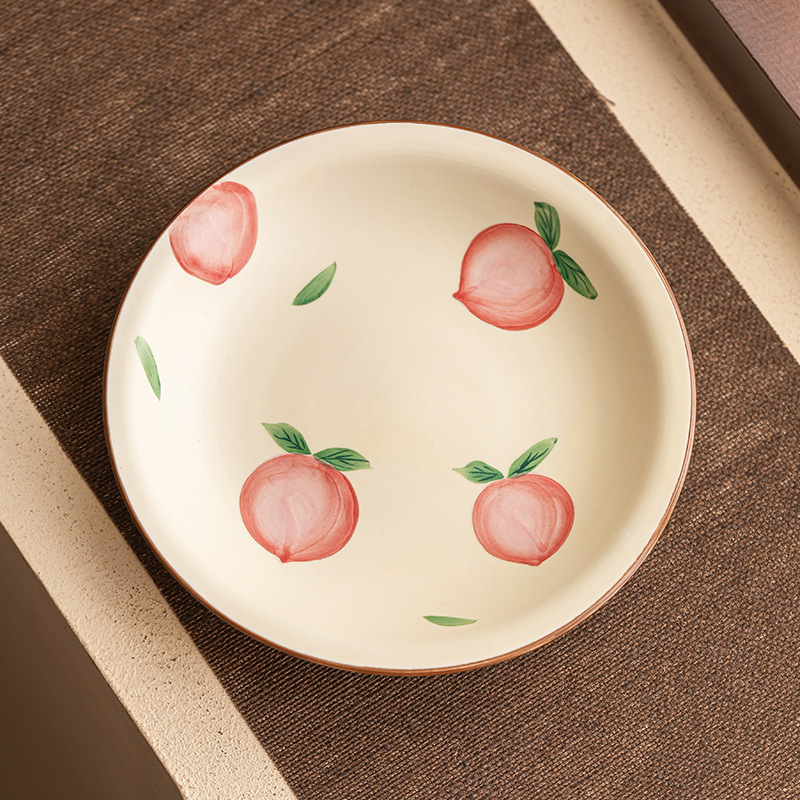 Bình đào vẽ tay màu hồng, bàn pha khô, bộ trà Kung Fu gốm sứ, phụ kiện, khay trà pha khô, tấm lót trà, tấm lót trà