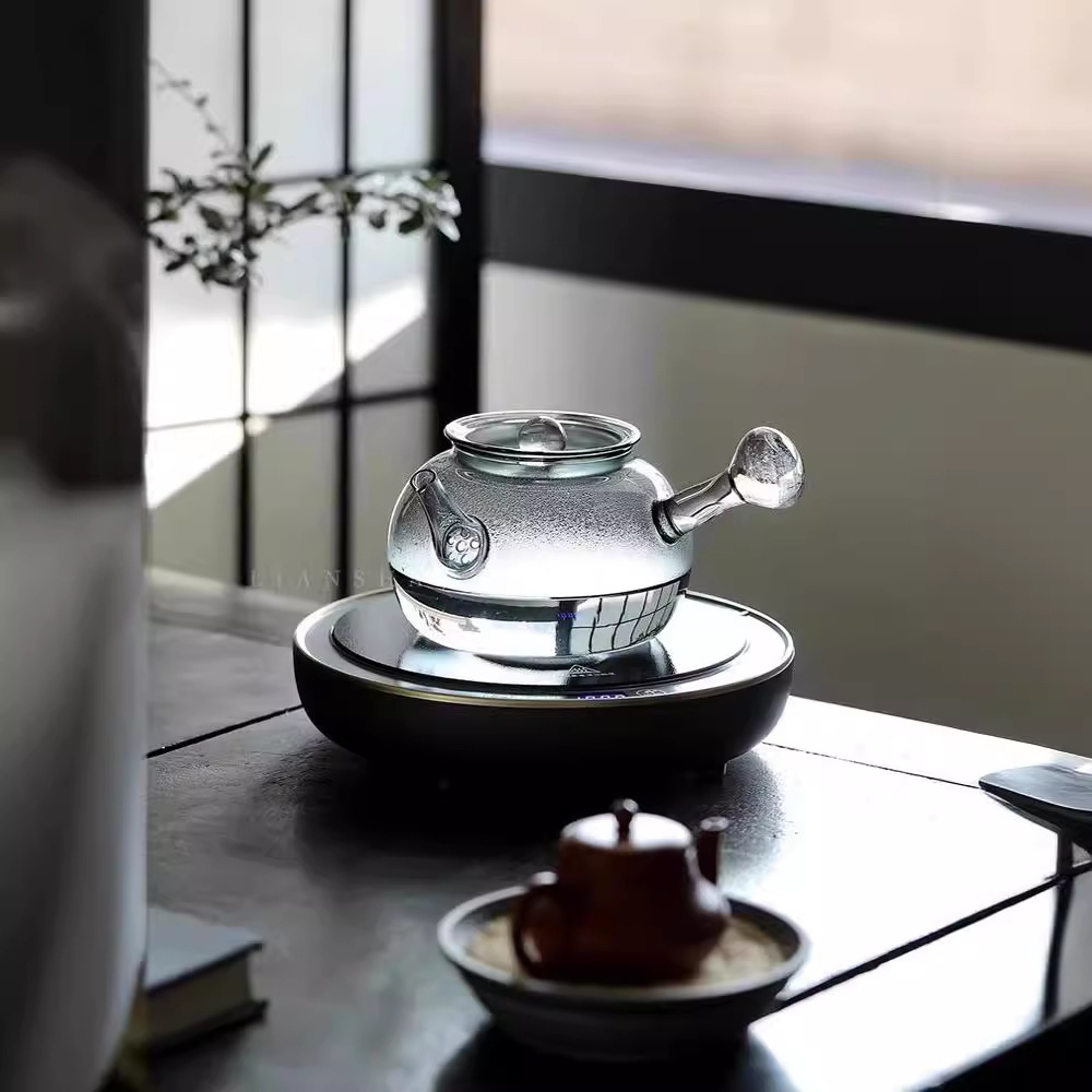 Ấm pha trà thủy tinh bên bầu trời đầy sao, bếp pha trà sức khỏe, bếp pha trà, bếp pha trà điện kiểu mới, Bộ bếp pha trà