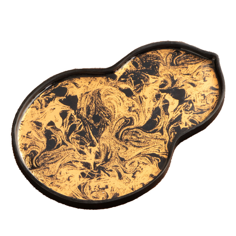 Khay xốp khô sơn mài lớn giả cổ bàn trà nhỏ gia dụng khay trà đơn giản hiện đại khay trà phụ kiện trà đạo