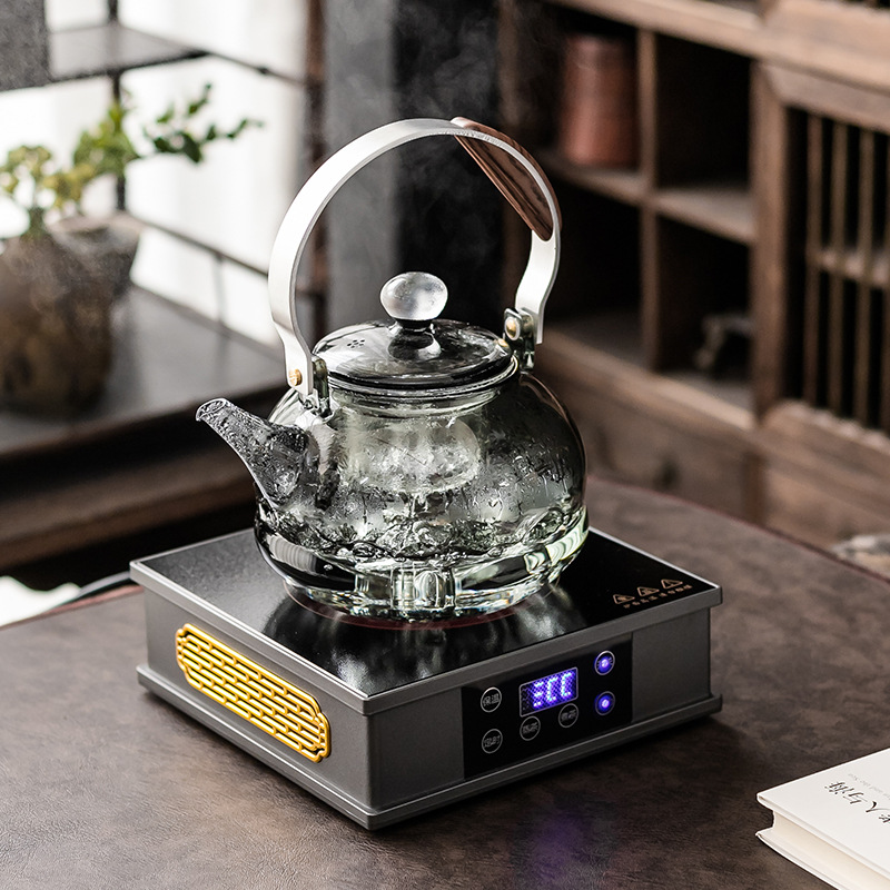 Bán buôn bếp gốm điện Song Yixuan bếp nấu trà nhỏ gia dụng bộ nấu trà im lặng ấm đun nước cao cấp bếp trà dụng cụ pha trà