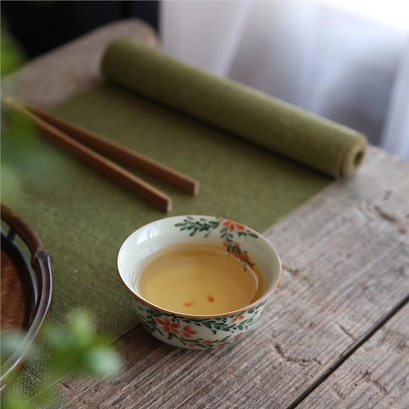 Cốc Pu'er vẽ tay, cốc chủ nhân, tách trà Kung Fu đơn, cốc trà gốm sứ, bát trà nữ, bán buôn chén trà lớn