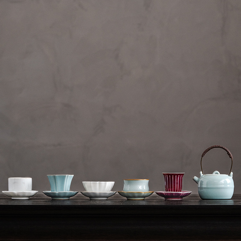 Bộ ấm chén trà Kung Fu nổi tiếng gồm 5 bộ, 1 ấm và 5 chén, dùng trong gia đình, văn phòng, hộp quà tặng đầy đủ, hộp quà tặng