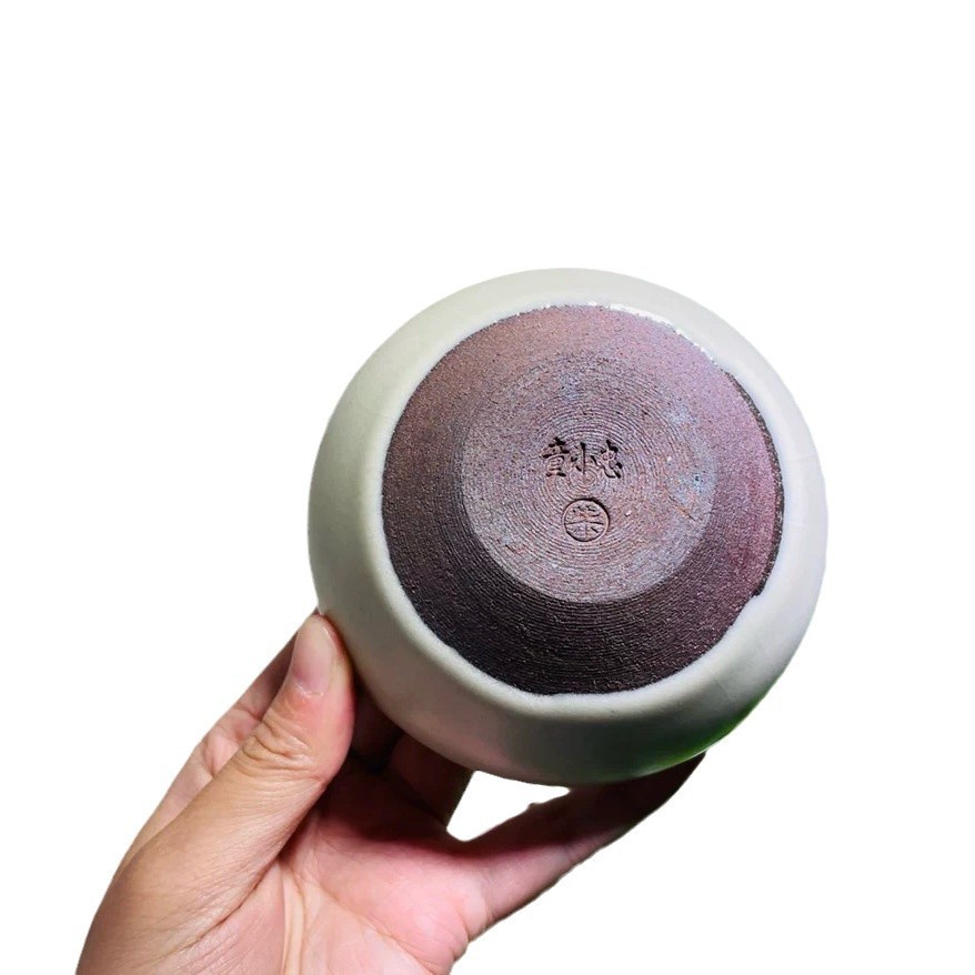 Chén trà Jianyang Jianzhan, cốc chủ nhân đá nứt vỏ trắng bằng gỗ đốt củi lò rồng