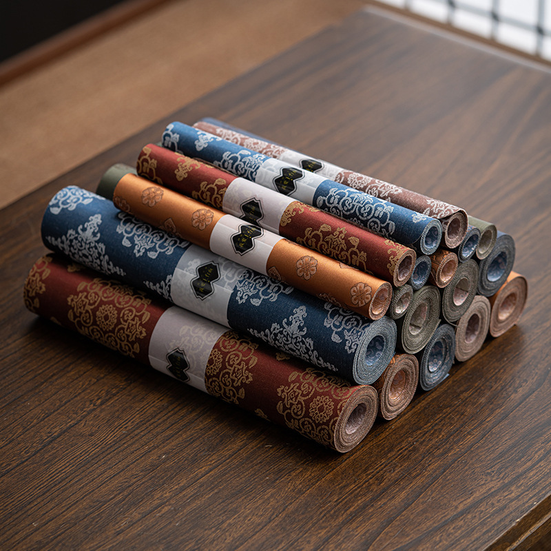 Phong cách Trung Quốc cổ điển Tang Tuanhua Nhân văn Trà bàn làm bằng tay thổ cẩm Trà bàn cờ Zen không gian trà đề xuất nhà sản xuất bán buôn