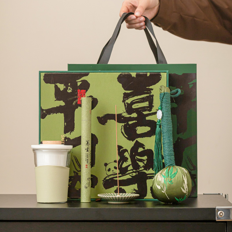 Cốc pha trà gốm sứ, bộ trà sáng tạo, quà tặng tay, hương thơm, hộp quà búa kinh lạc, quà tặng nhỏ