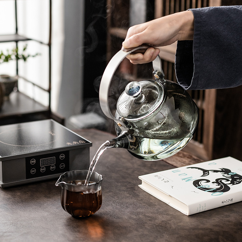 Bán buôn bếp gốm điện Song Yixuan bếp nấu trà nhỏ gia dụng bộ nấu trà im lặng ấm đun nước cao cấp bếp trà dụng cụ pha trà