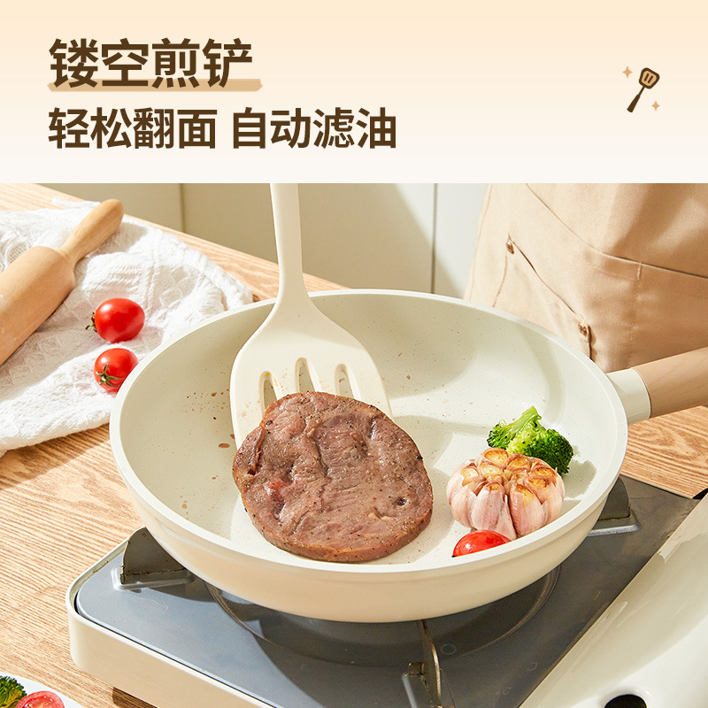 Xẻng nấu ăn silicone Yicoco chảo chống dính gia dụng xẻng nấu ăn muỗng canh chao bộ đồ dùng nhà bếp cấp thực phẩm chịu nhiệt độ cao