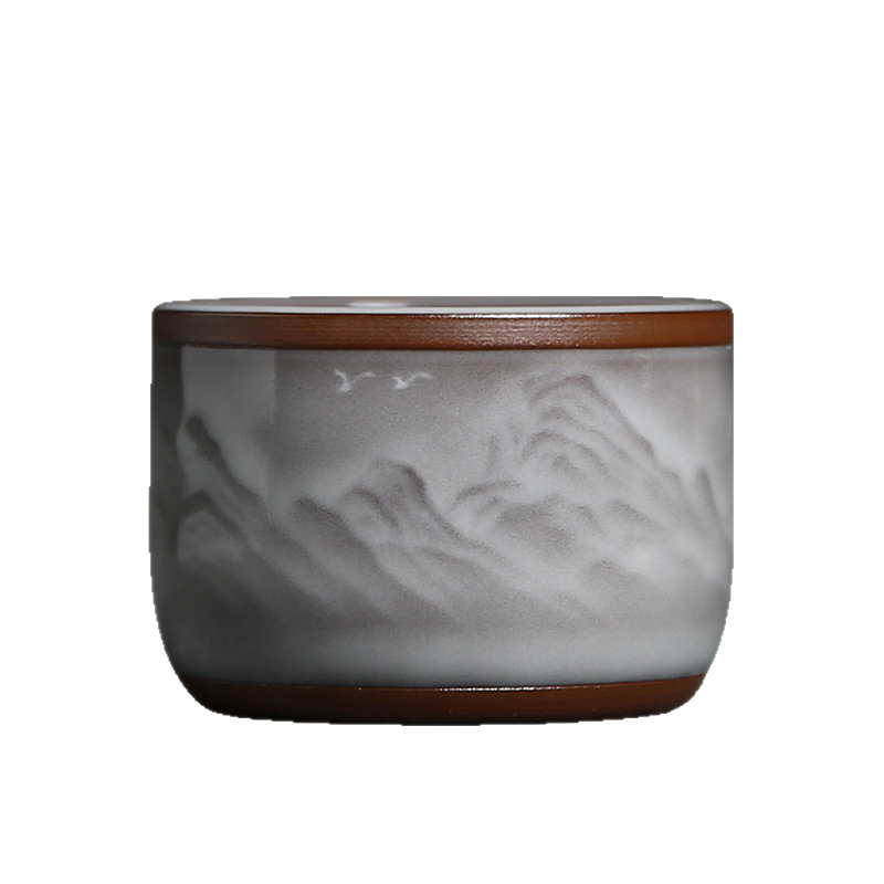 Tách trà gốm sứ Wu Jun Kung Fu, tách trà thủ công, tách trà đơn, tách trà Pu'er, tách trà nhỏ cá nhân dành cho nam và nữ