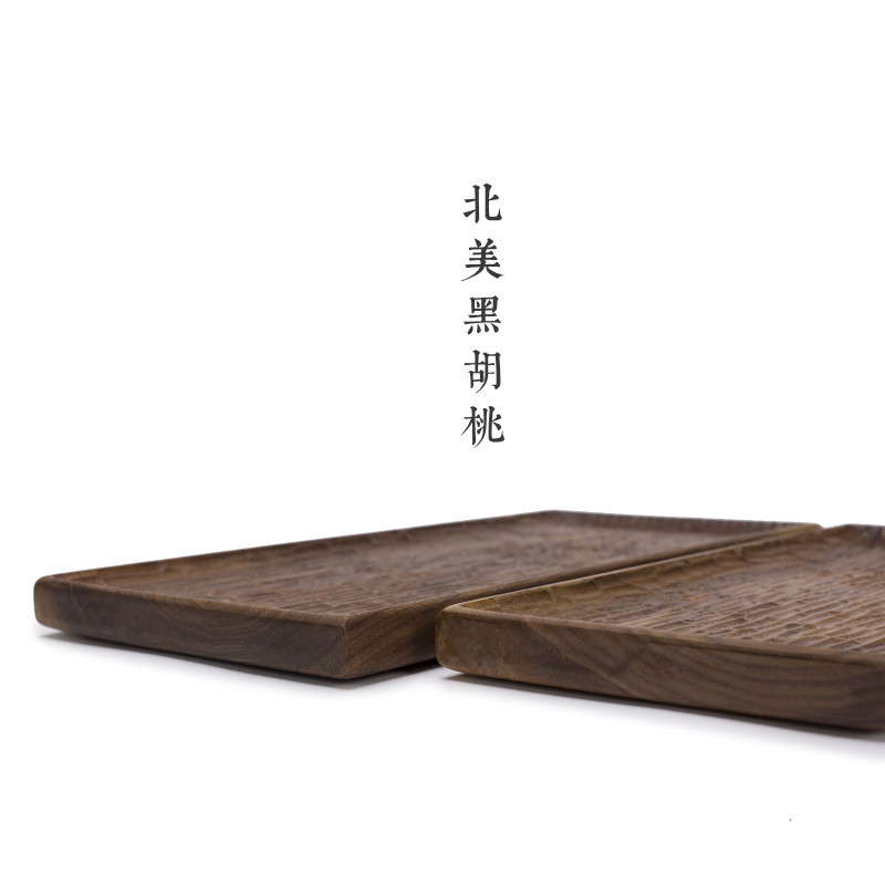 Bán buôn Gỗ Óc Chó Đen thủ công, bàn pha khô, bàn trà, bàn trà, Khay trà, thiền, phong cách trà Kung Fu Nhật Bản