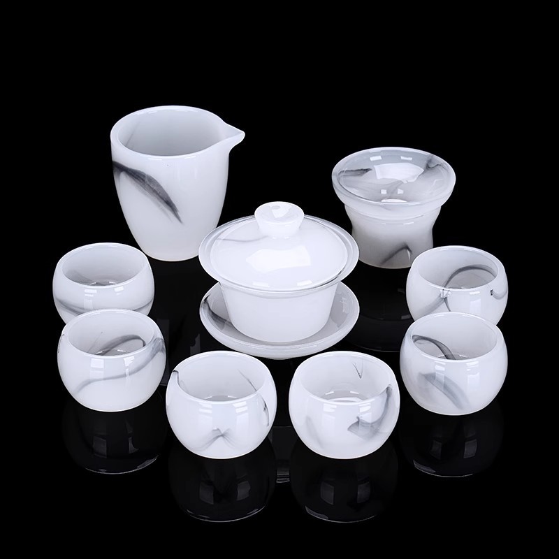 Cốc chủ nhân màu ngọc bích trắng cốc đơn uống trà đặc biệt cá nhân cốc trà bộ dụng cụ trà kungfu bán buôn cốc trà gia dụng