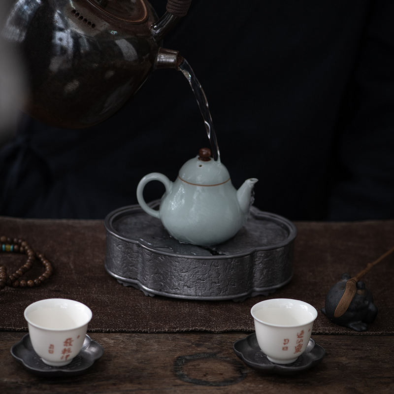 Cổ Tín Cũ Nồi Retro Nhật Bản Kung Fu Bộ Trà Khô Bàn Pha Khay Trà Tích Nước Nồi Khay Trà nồi Miếng Lót Bảo Quản Nước