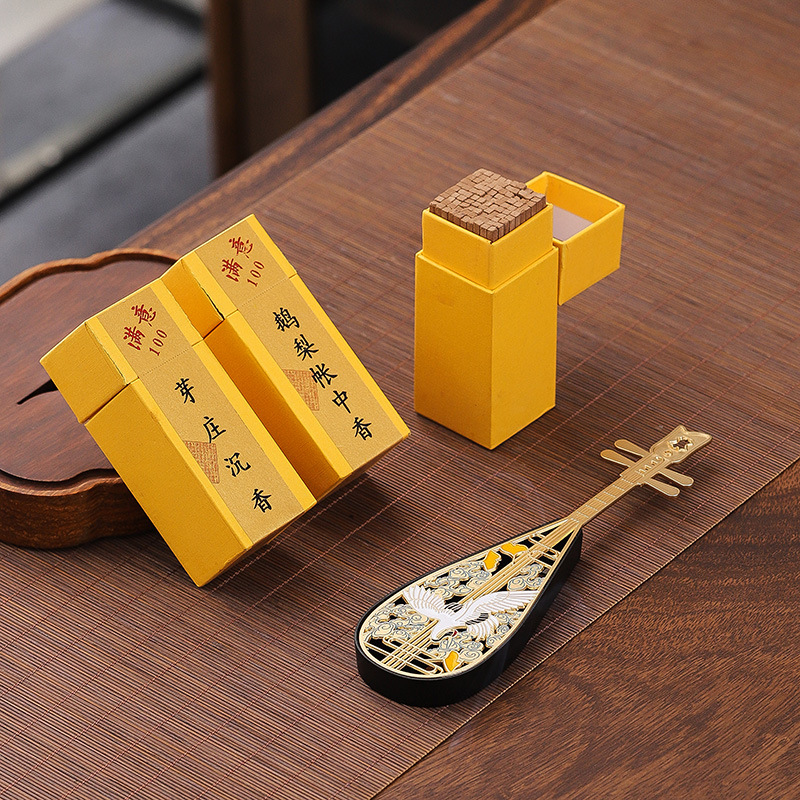 Hộp hương Piva sơn màu sáng tạo hộp hương dây Xiaoxiangyun lư hương trong nhà bếp gia dụng hộp hương nằm đồ trang trí nhỏ