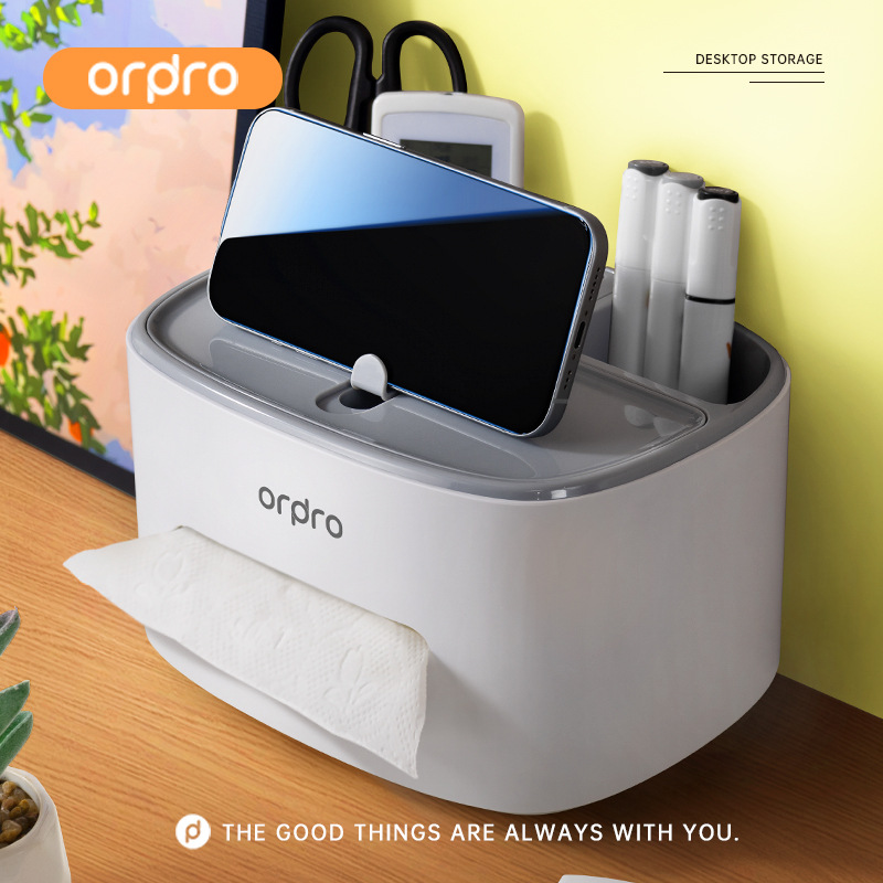 Hộp đựng khăn giấy hộp đựng giấy phòng ngủ bàn trà phòng khách đa năng điều khiển từ xa đựng tăm đồ trang trí sáng tạo để bàn gia dụng