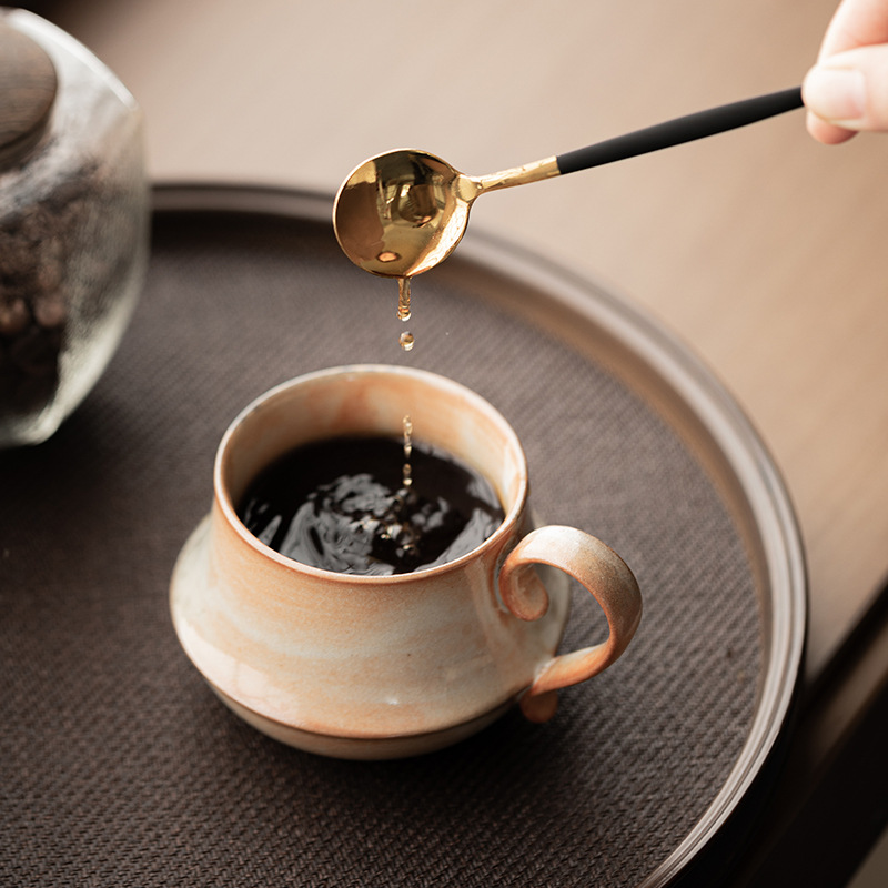 Cốc cà phê trà Shiino, cốc gốm thô văn phòng gia dụng, cốc cà phê, cốc nước cá nhân, quà tặng cho bạn bè