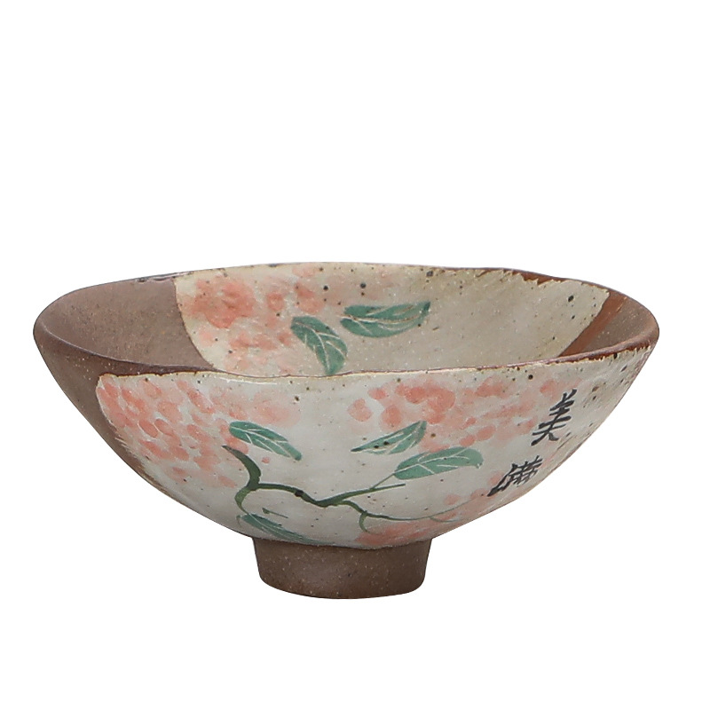 Cốc trà gốm thô bùn đá cũ cốc đơn cốc chủ nhân vẽ tay cốc xô gia dụng kiểu Trung Quốc cốc trà gốm sứ cốc trà cổ điển