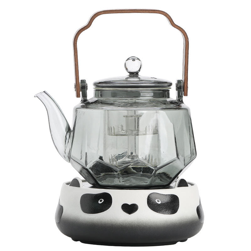 Bếp gốm điện Panda Liangzi, bếp gia dụng, dụng cụ nấu trà, ấm thủy tinh, bếp điện chịu nhiệt cao, ấm pha trà, bếp từ