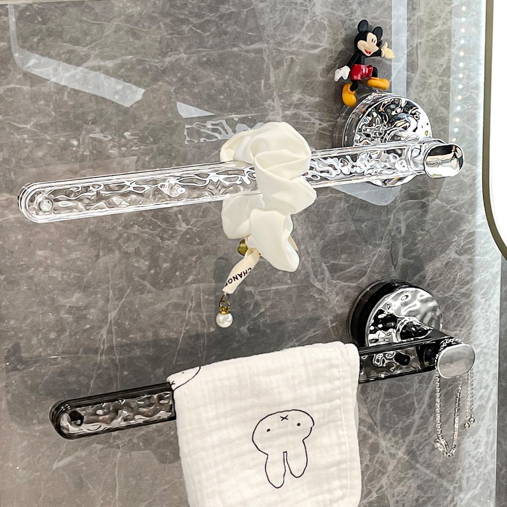 Giá treo khăn cốc hút mạnh mẽ, Giá treo khăn tắm nhà vệ sinh không đục lỗ, móc treo tường, giá treo khăn tắm