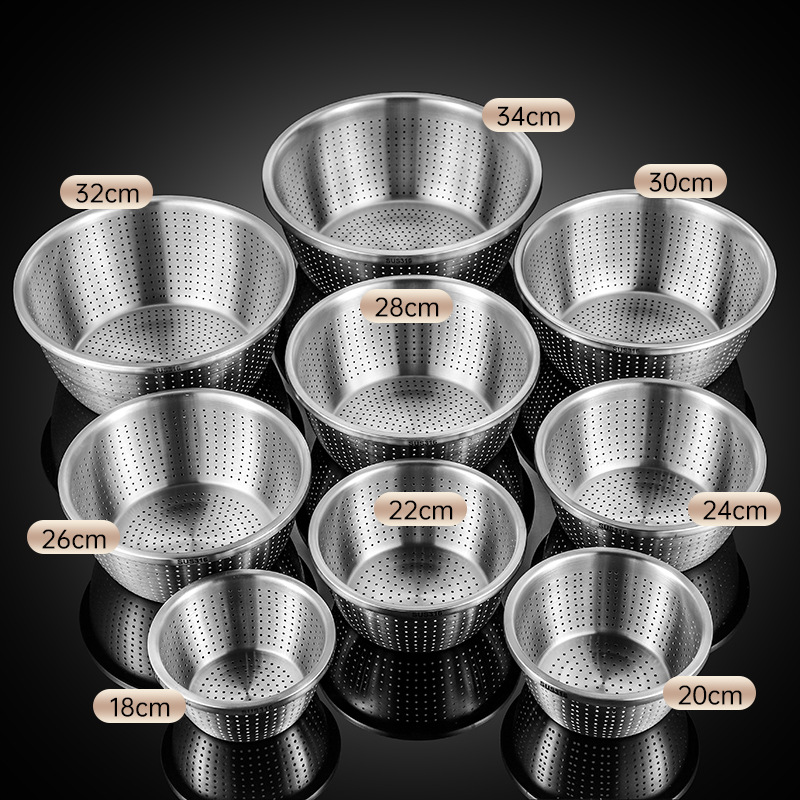 Tủ rửa gạo thoát nước inox Leshhai 316, chậu rửa bát đa năng, Chậu rửa bếp, giỏ đựng rau tự mang theo gia đình
