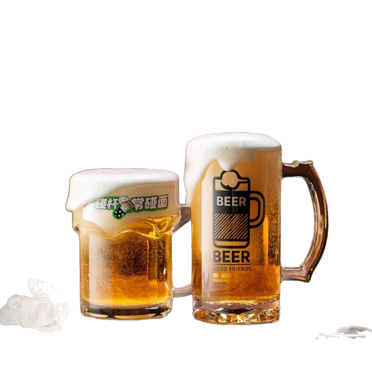 Cốc bia nhẹ sang trọng cao cấp tại nhà sáng tạo cốc bia tươi dung tích lớn đặc biệt cốc mát mẻ Thanh Đảo Heineken cốc pha lê dày