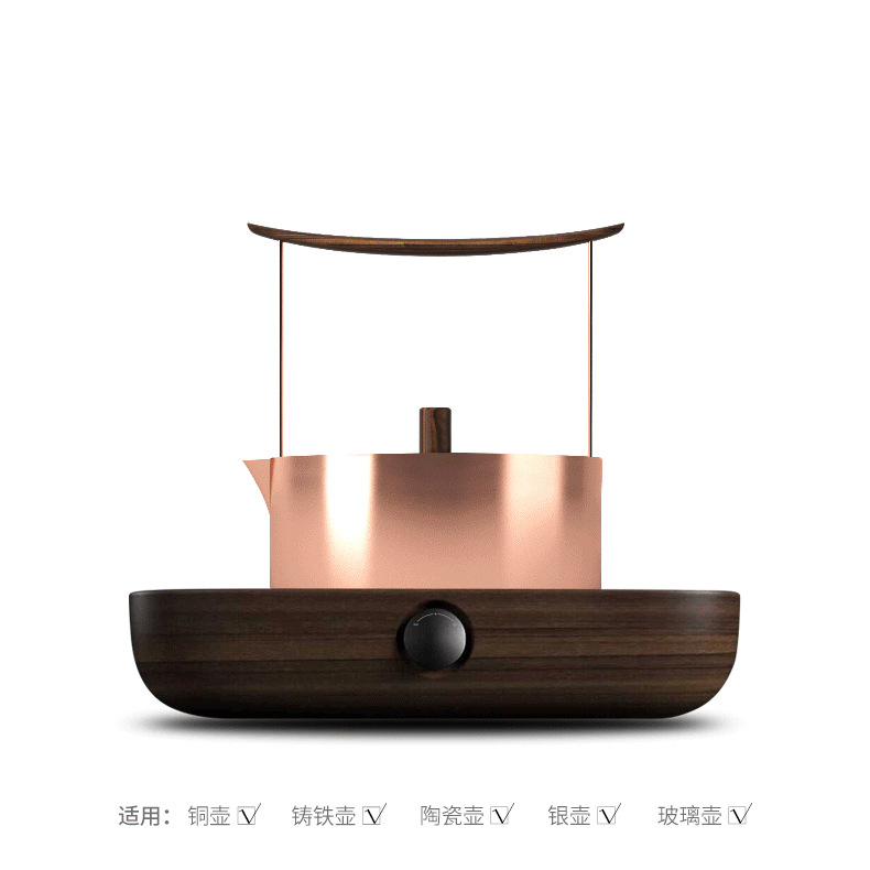 Bếp gốm điện Sanjie, bếp pha trà kiểu Trung Quốc, bộ ấm đun nước, bếp điện, ấm đun trà, đồ dùng gia dụng đơn giản