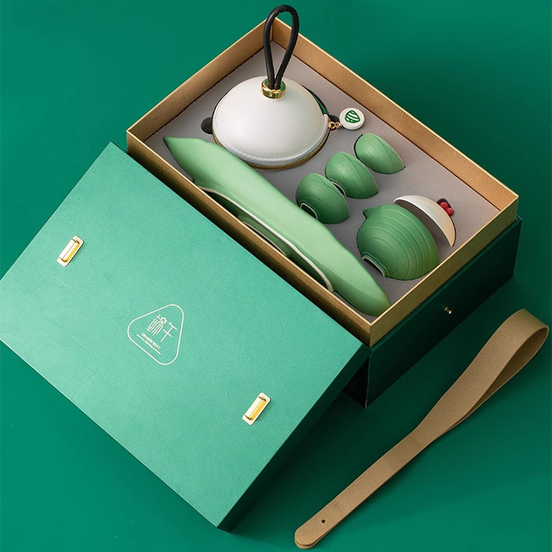 Hộp quà Lễ hội Thuyền rồng Bộ ấm trà Zongzi du lịch Trung Quốc