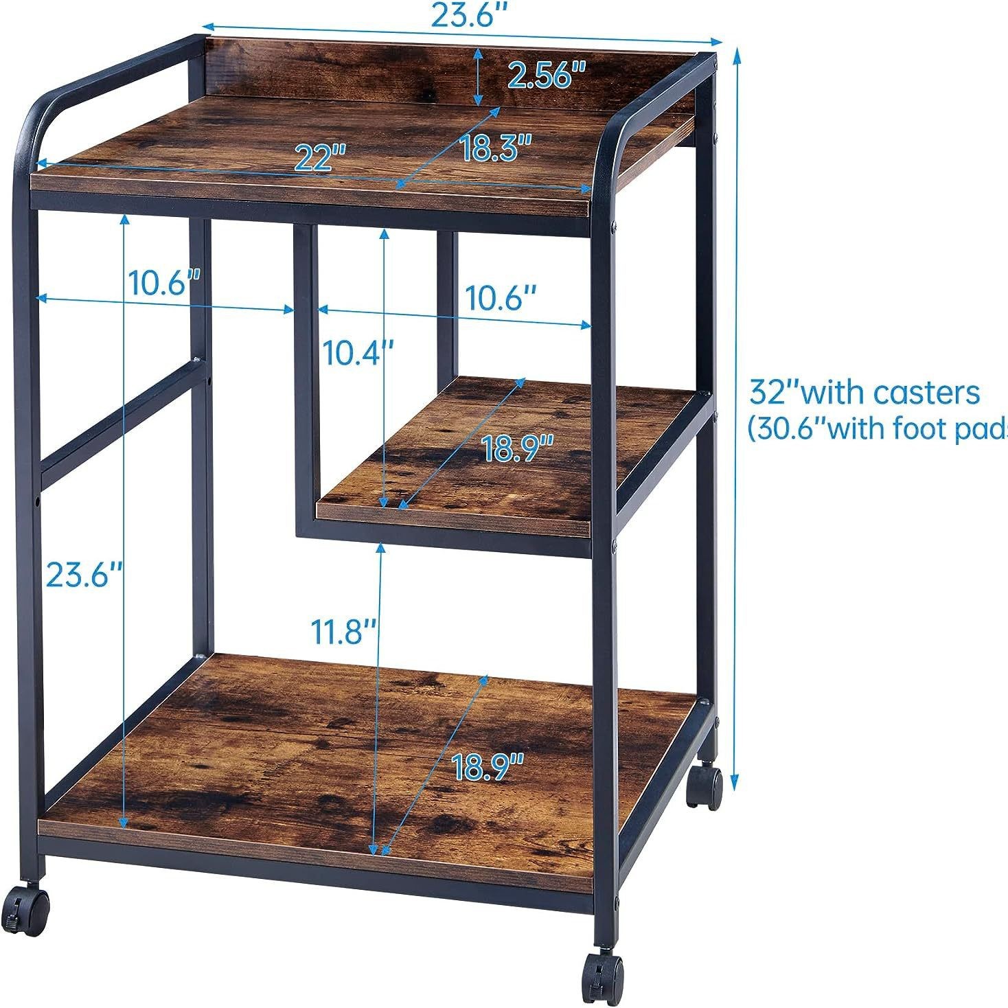 Kệ để máy in văn phòng kệ để đồ đầu giường đa năng TBH8655 bằng thép sơn tĩnh điện