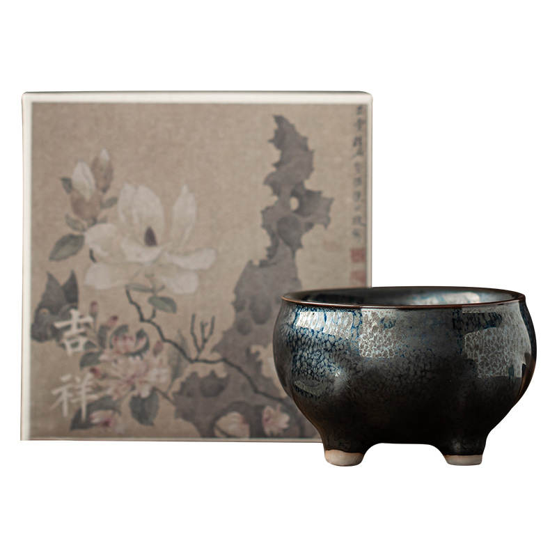 Lò nung thay đổi bầu trời đầy sao Thiên mục thiền cốc chủ nhân cốc cốc trà gia dụng kiểu Trung Quốc mới cốc trà bộ trà Kung Fu cốc trà đơn