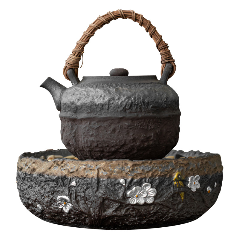 Bán buôn gốm thô bếp nấu trà bếp điện bếp nấu trà Bộ đồ nấu trà gốm sứ trong nhà cổ điển bếp nấu trà