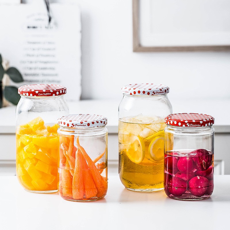 [Giảm giá thông quan đặc biệt] Bể kín thủy tinh, chai rỗng nấu rượu cấp thực phẩm, lọ đựng rau, lọ đựng ngũ cốc gia dụng