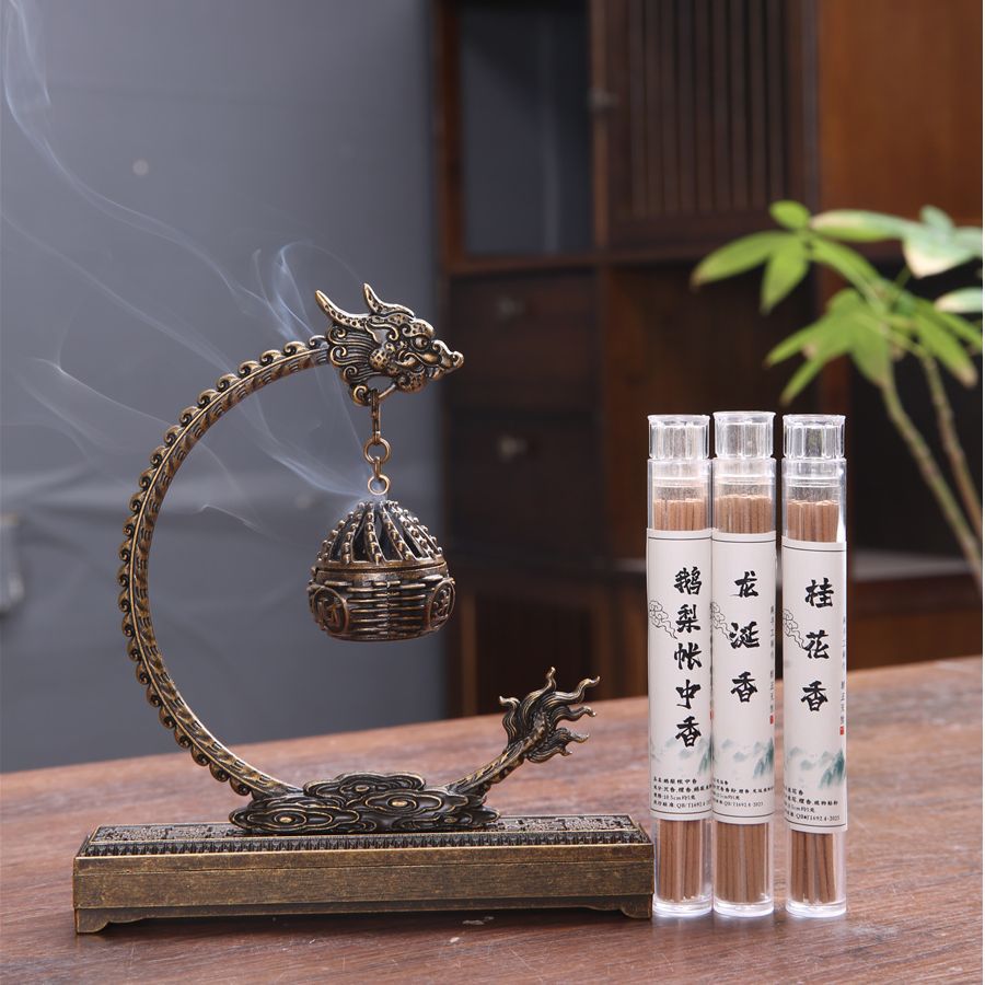 Lư hương rồng rồng rồng rồng, lư treo Xiaoxiangyun, gỗ đàn hương không dính, thanh lọc không khí, hương thơm lâu dài trong nhà