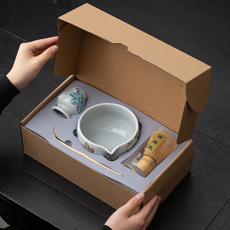 Dụng cụ trà đạo để làm Matcha kiểu Nhật Bộ Bát Matcha Baibenli Bình trà Baibenli Dụng cụ đặt trà thời Tống