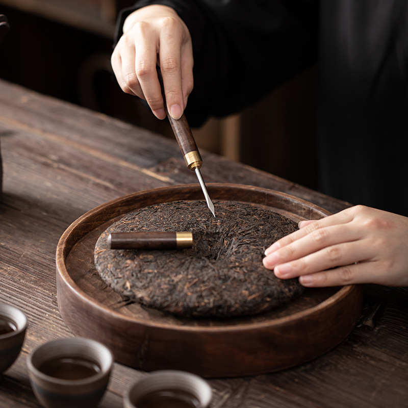 Trà đạo gốm thô kiểu Nhật sáu quý ông mạ vàng mạ bạc kẹp trà thủ công phụ kiện trà đạo gốm sứ Kung Fu