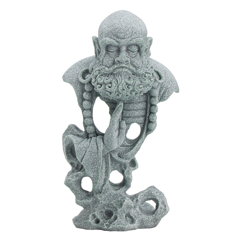 Đồ trang trí chơi trà thú cưng trà cát xanh, đồ trang trí bàn trà phòng khách nhân vật sáng tạo Ngộ Không Pháp Như Lai