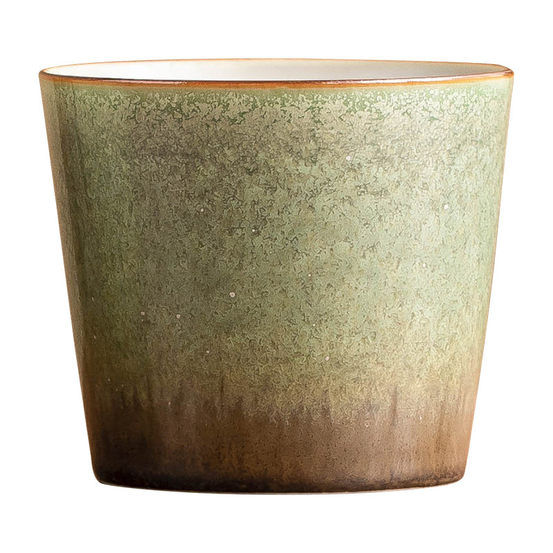 Cốc latte thay đổi lò nung cốc cà phê Yanran gốm sứ làm bằng tay bầu trời đầy sao xanh cốc cà phê gia dụng cốc tiện dụng cổ điển cốc trà