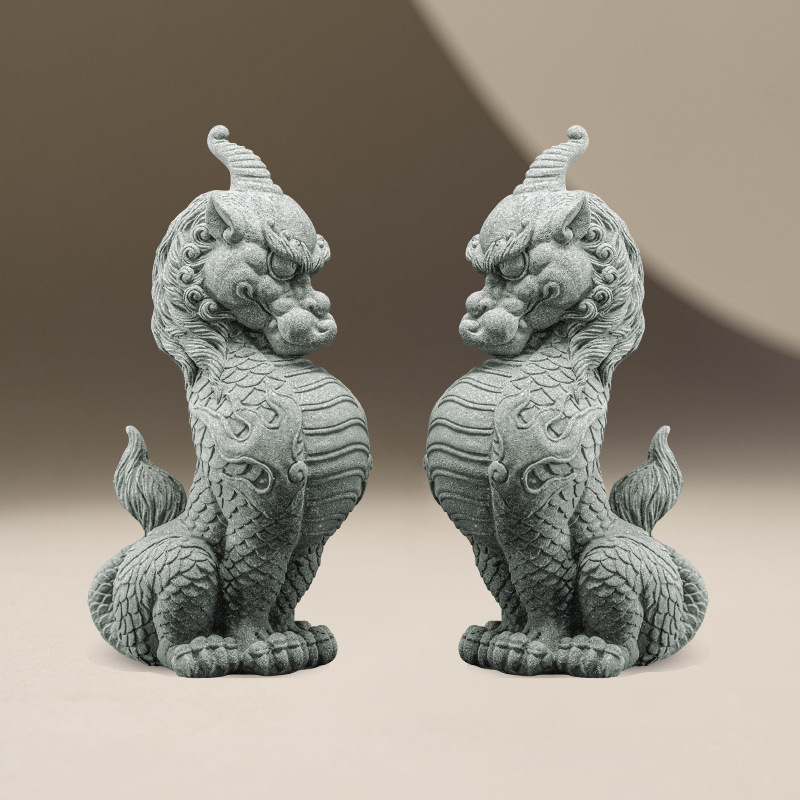 Đồ trang trí phong cách chế tác thú Thụy Sĩ sa thạch xanh, đồ trang trí nhà cửa, nhà phố, đồ trang trí cỡ lớn, mặt bàn phòng khách, đồ chơi trà thú cưng sáng tạo