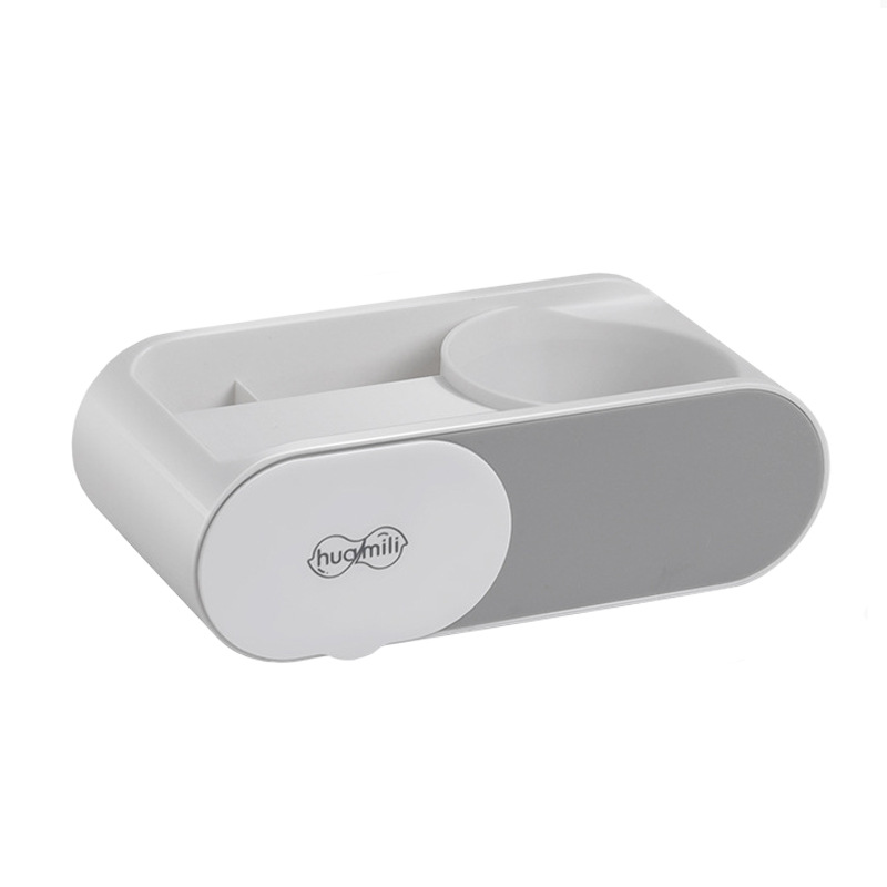 Giá để đồ máy sấy tóc không đục lỗ trong nhà vệ sinh giá treo máy sấy tóc treo tường phòng tắm Giá đỡ hộp đựng đồ dùng