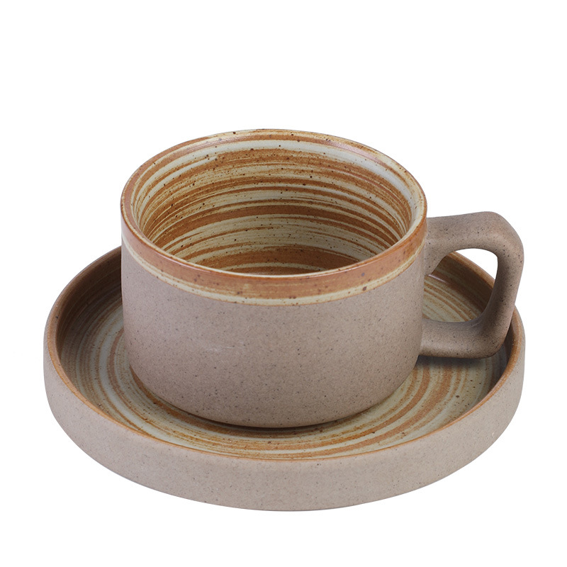 Cốc cà phê cổ điển Nhật Bản cao cấp tinh tế phong cách Ý gốm sứ ngách Quán Cà Phê Latte Bộ cốc trà chiều