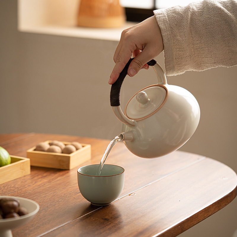 Lò nung gốm điện tráng men Soda Bộ trà bếp lò nướng ấm đun nấu khô gia dụng ấm đun nước ấm sức khỏe