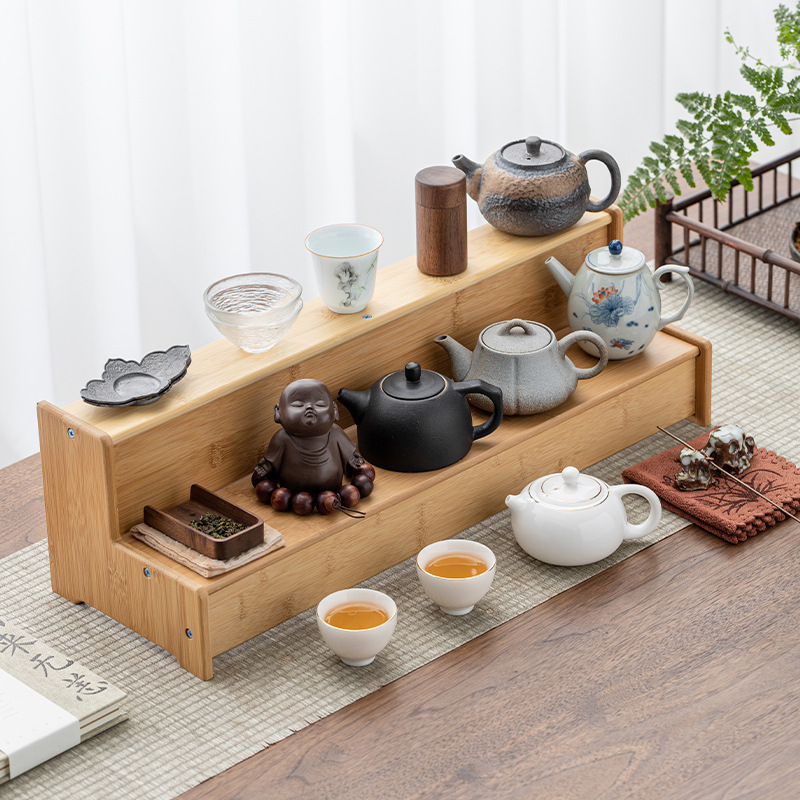 Máy tính để bàn tách trà Giá Đựng ấm trà Bộ trà nhỏ Duobaoge Giá trưng bày bàn trà đồ trang trí đồ dùng trà giá đựng đồ Bogu