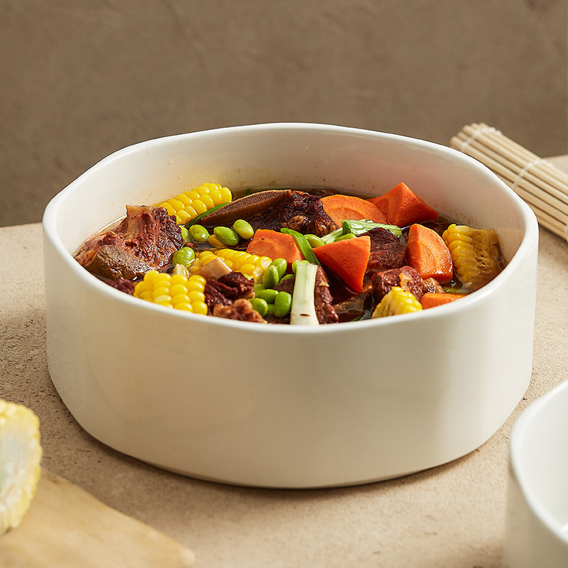 Bát gốm bát giác Bát canh siêu lớn bát canh cá bắp cải muối lớn bát Cá luộc chuyên dụng gia dụng Maoxuewang đĩa Sashimi