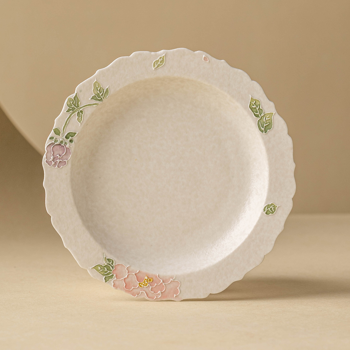 Phụ kiện bộ trà trắng mỏ đá cực chất, chậu miệng hoa mẫu đơn khắc, khay trà gốm, khay trà, khay pha khô giá trị cao