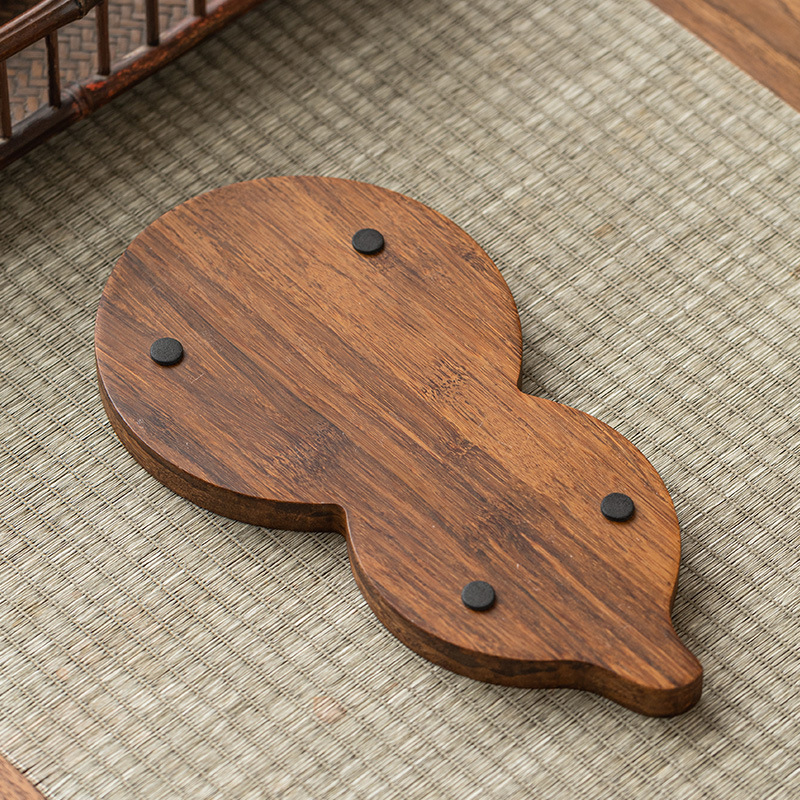 Khay trà bầu trúc Phúc Lộc, khay đựng ấm, bàn pha khô cỡ nhỏ, dụng cụ pha trà Kungfu gia dụng, phụ kiện Khay trà