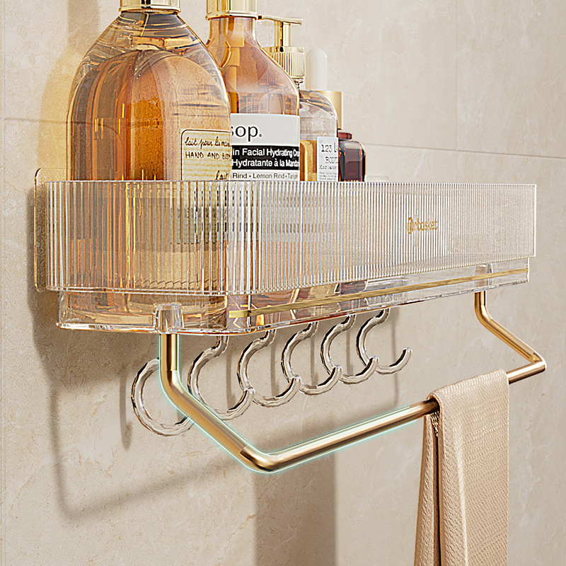 Kệ để đồ phòng tắm, kệ treo tường không đục lỗ nhẹ sang trọng, kệ đựng mỹ phẩm trên tường Bàn giặt