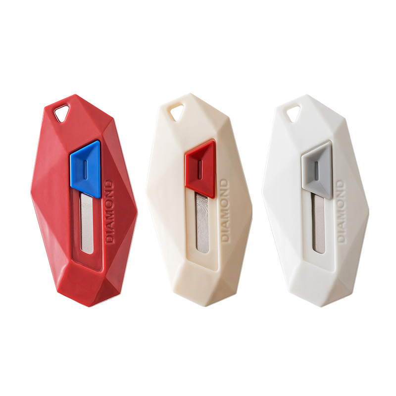 Dao mở hộp kim cương Dopamine, dao mở hộp đa năng, giá trị cao, không làm tổn thương tay, tự động phục hồi, may răng cưa di động