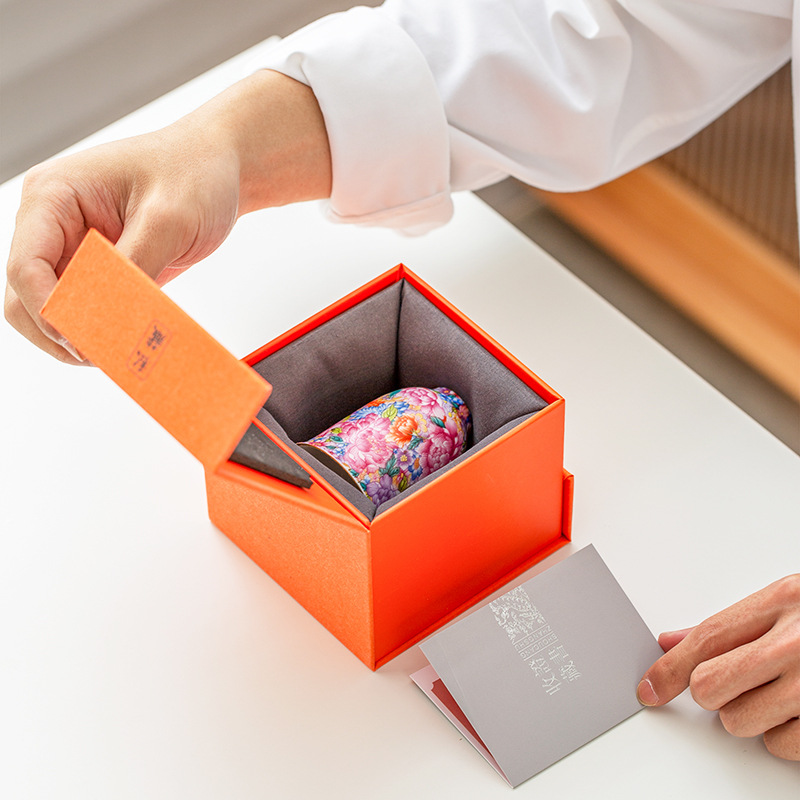 Cốc trà Kung Fu tráng men cốc chủ sở hữu gốm sứ phong cách cung điện sáng tạo cốc trà phụ nữ quà tặng sinh nhật quà tặng ngày lễ