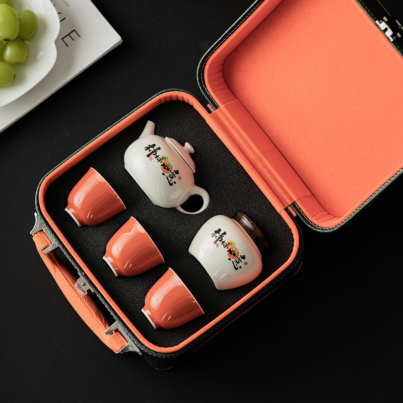 Một ấm ba cốc, bộ trà du lịch, ấm trà gia dụng, cốc trà du lịch ngoài trời, cốc kungfu di động