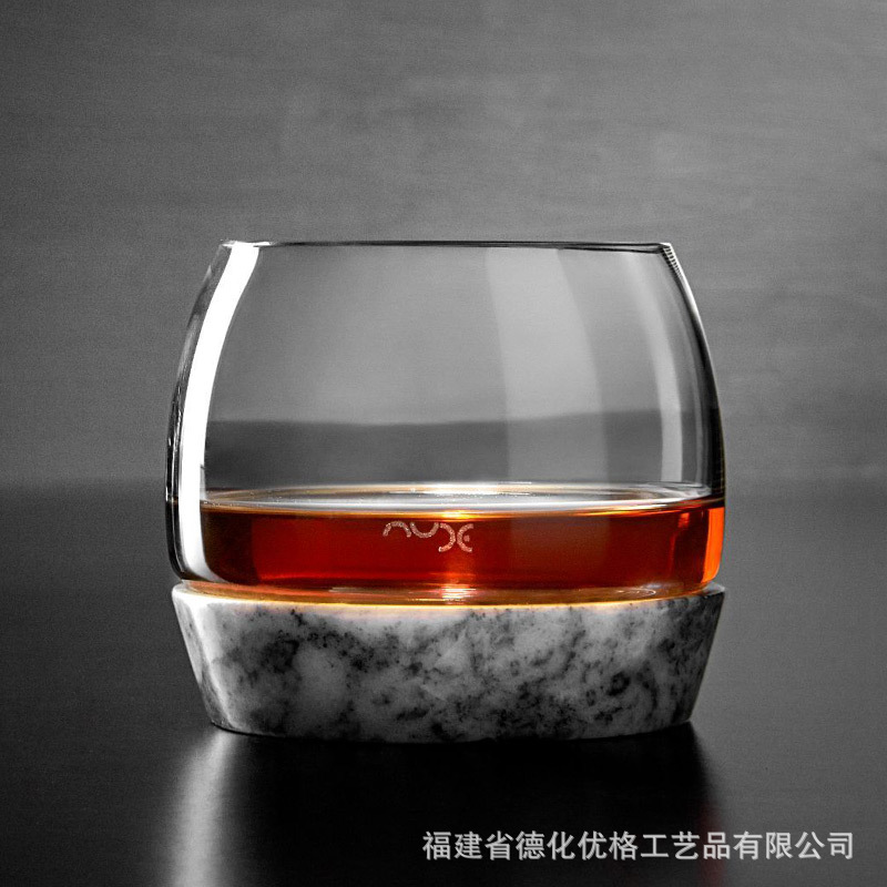 Nếu đoạt giải thưởng Nude nhập khẩu cốc rượu làm mát ghế đá cẩm thạch pha lê rượu Whisky ly rượu thơm ly rượu nước ngoài